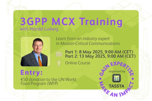 3GPP Mission-Critical 2-day Online Training Session with Harald Ludwig