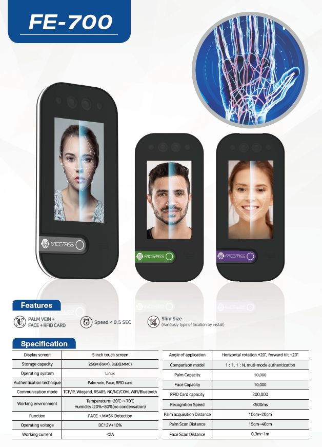 PALM VEIN READER SALES FROM KJ TECH-KOREA