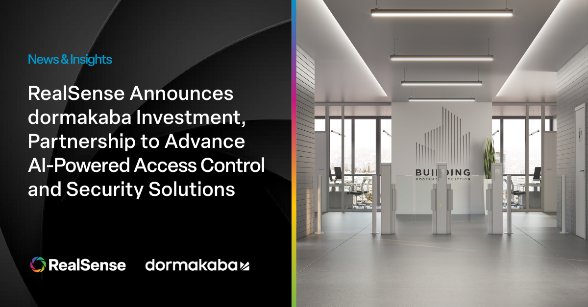 RealSense Announces dormakaba Investment, Partnership to Advance AI-Powered Access Control and Security Solutions