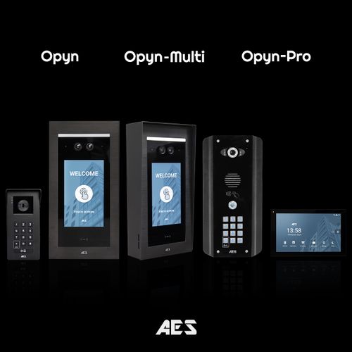 Opyn - The Range of New Intercoms by AES Global. 