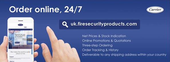 Aritech eOrder solution, perfect way for account holders to order our products