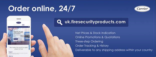 Aritech eOrder solution, perfect way for account holders to order our products