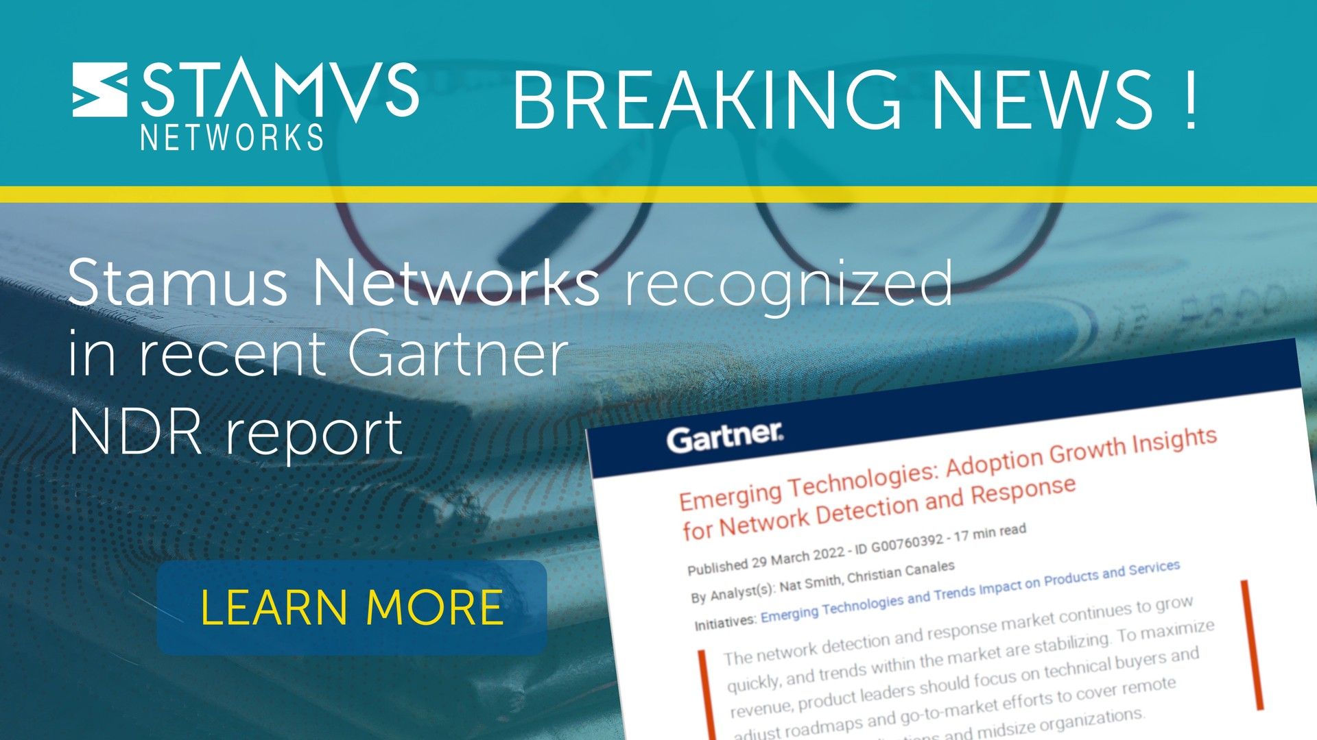 Stamus Networks Recognized in 2022 Gartner® Market Guide for Network Detection and Response