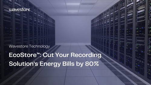 Maximize Hard Drive Life and Minimize Costs with Wavestore’s EcoStore™: Save 80% on Video System Energy Costs