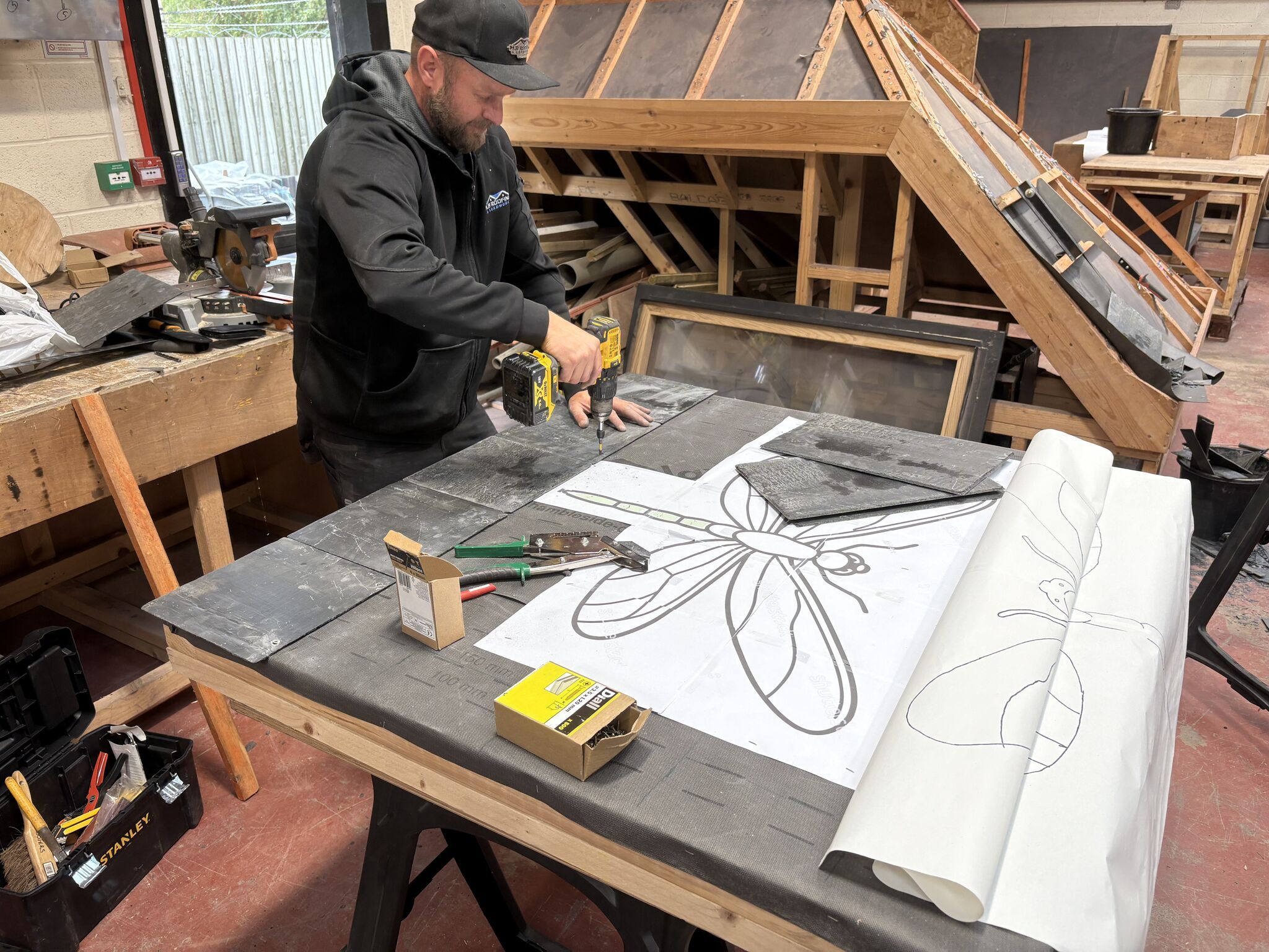 Decorative Slate Dragonfly