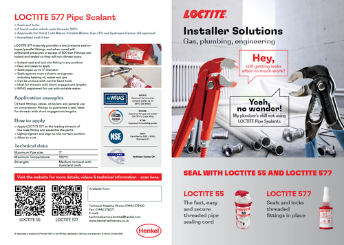 LOCTITE Installer Solutions. Gas, Plumbing & Engineering.