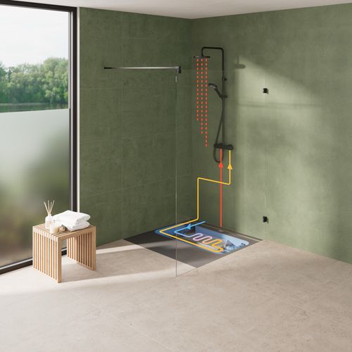 What if the shower floor did more than just drain water...