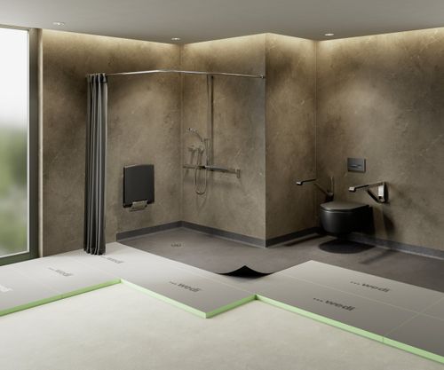 Fundo Solido: New wedi system solution for accessible PVC finished bathrooms