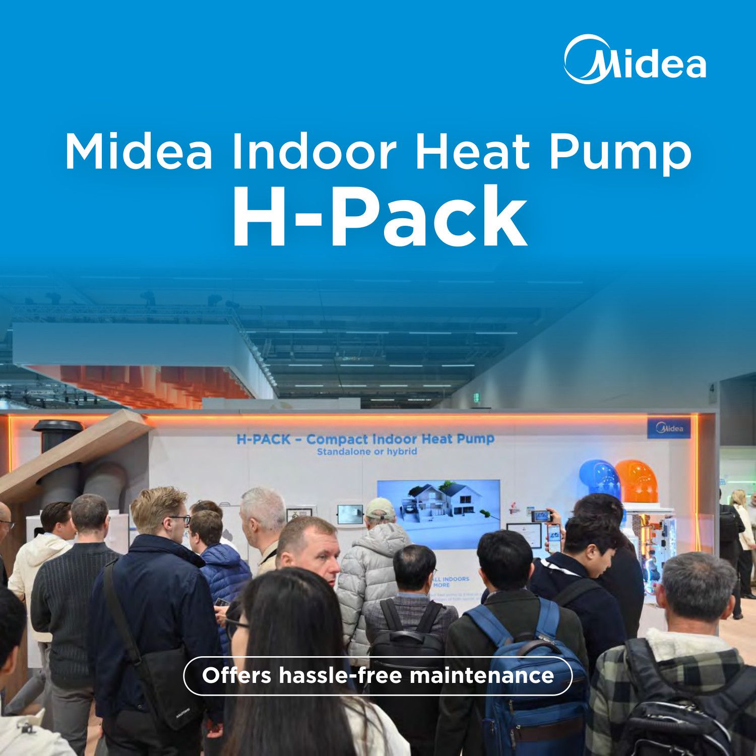 Midea H Pack Indoor Monoblock Heat Pump