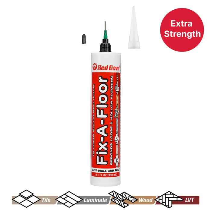 Fix-A-Floor Extra Strength Bonding Adhesive with All-in-One Micro Precision Injector Kit