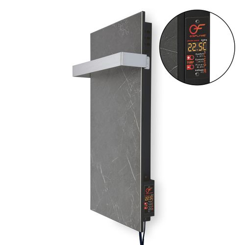 Bathroom heater with towel rail 250W and thermostat