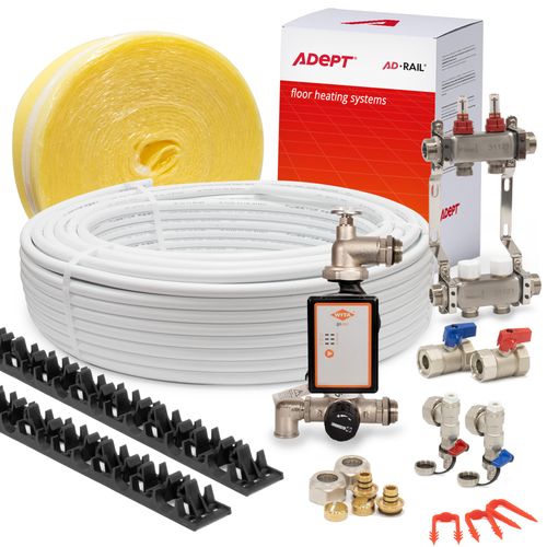Adept AD-RAIL In Screed Grip Rail Water Underfloor Heating Kits