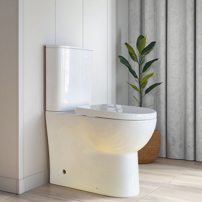 CT2214V Vortex Two-Piece Toilet 640mm D-Shape Tornado Flush Back-to-Wall Toilet