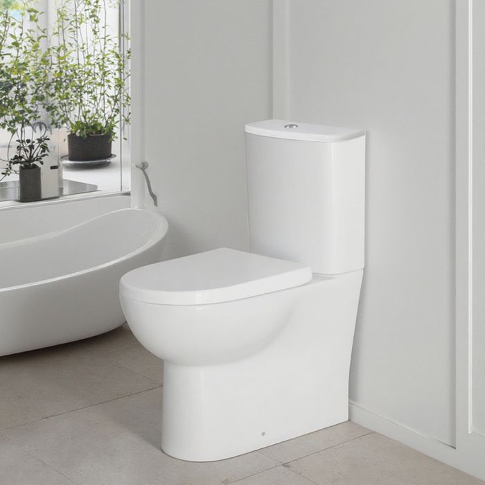 CT2214V Vortex Two-Piece Toilet 640mm D-Shape Tornado Flush Back-to-Wall Toilet