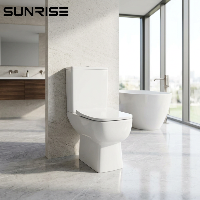 2205A 550mm COMPACT TOILET Rimless open back close coupled toilet