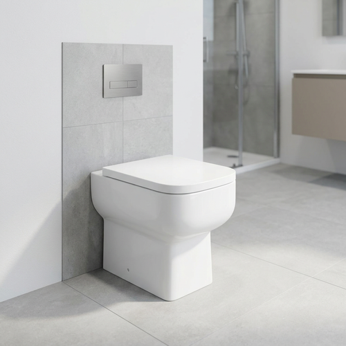 Rimless Toilet WC Back To Wall Toilet Quiet ≤75dB Ceramic Toilet | European Standard Sanitary Ware