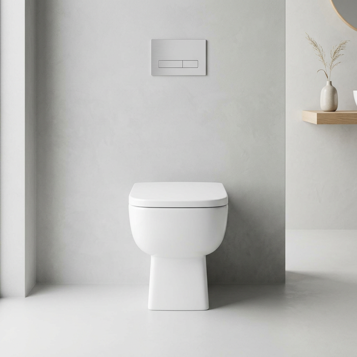 Rimless Toilet WC Back To Wall Toilet Quiet ≤75dB Ceramic Toilet | European Standard Sanitary Ware