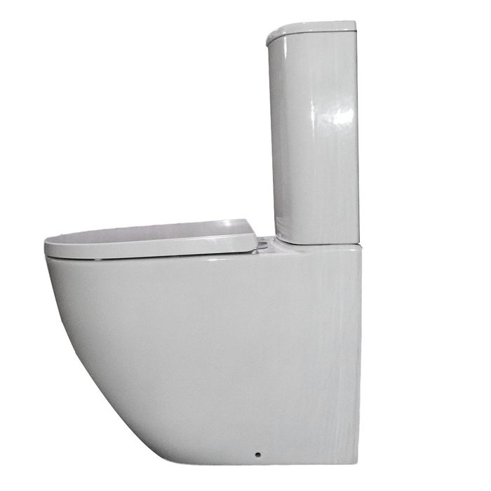 610mm D shape short projection Tornado fully back toilet