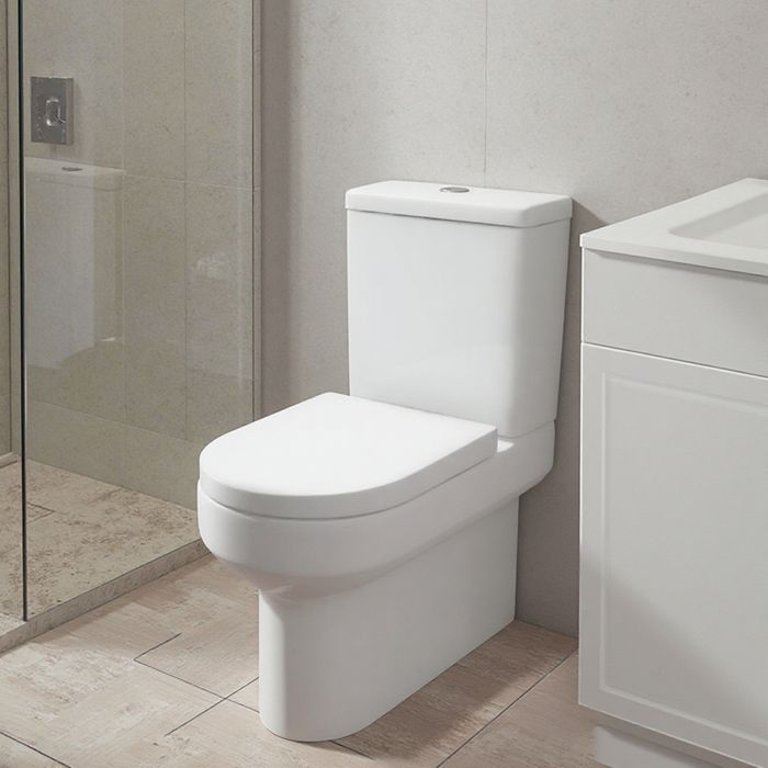 European Standard Ceramic Toilet WC | Vortex Flush Two Piece Toilet | P-Trap Bathroom Toilet