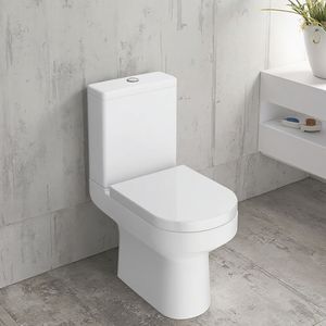 European Standard Ceramic Toilet WC | Vortex Flush Two Piece Toilet | P-Trap Bathroom Toilet