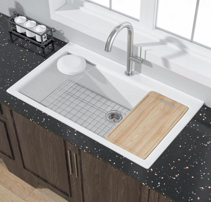 Sunrise Premium Ceramic Kitchen Sink | Durable & Stylish Kitchen Solutions