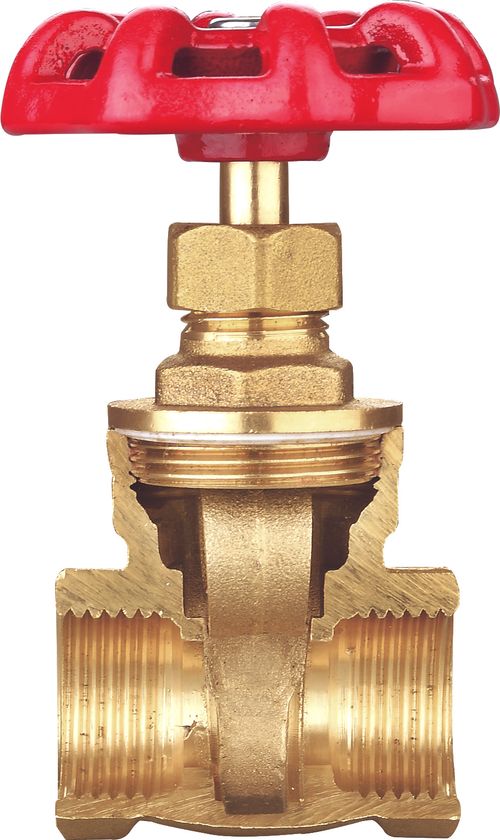LL4031 Cast Iron Handle Female X Female 4 Inch Brass Gate Valve