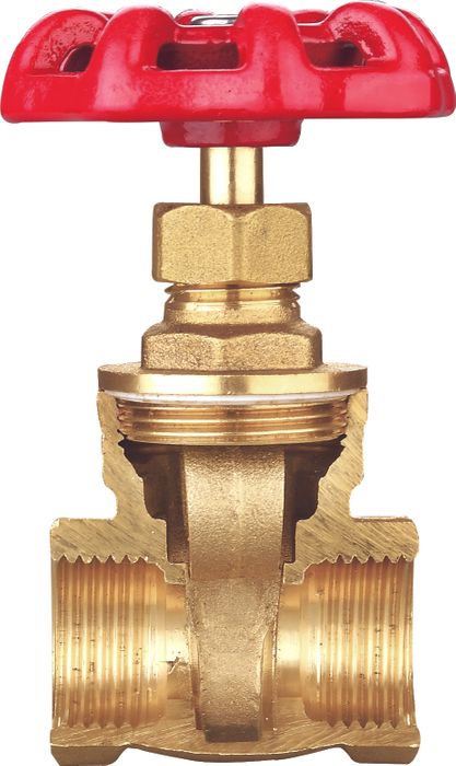 LL4031 Cast Iron Handle Female X Female 4 Inch Brass Gate Valve