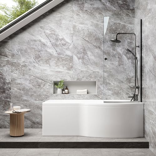 PVC Wall Panel Graphite Marble 2400 x 1000