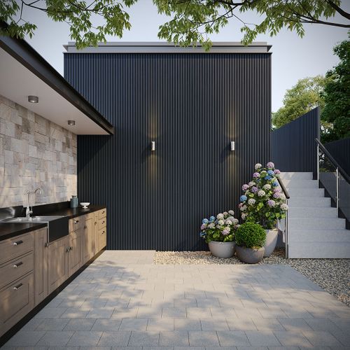 Composite Slat Wall Charcoal 2500 x 169