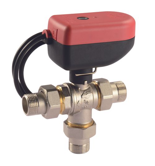 Fast diverting actuated valves for HEAT PUMP