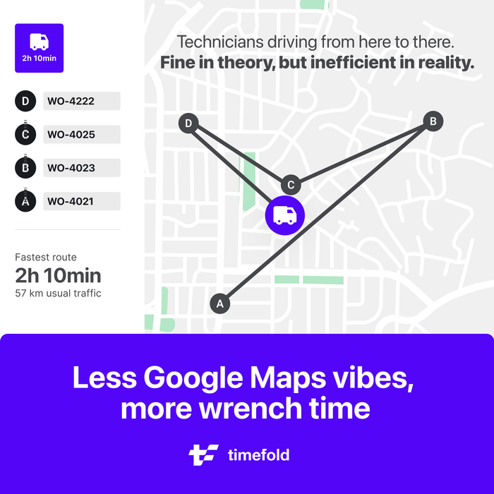 Field Service Route Scheduling Optimization