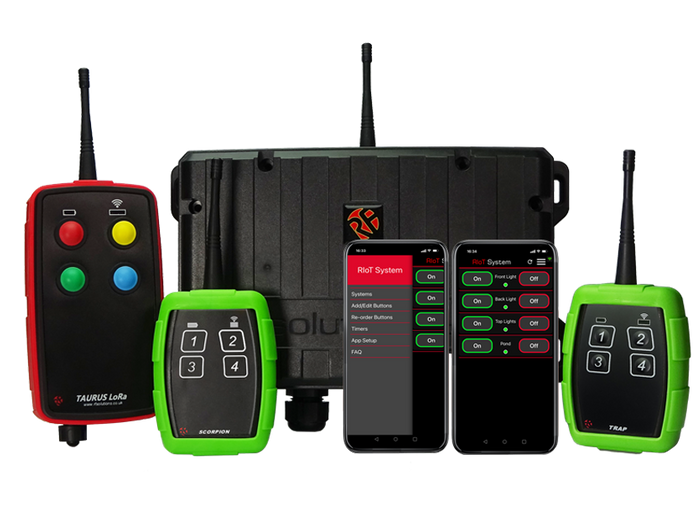 RIoT System for Wireless Switching Lights and Motors, 868MHz OR 918MHz