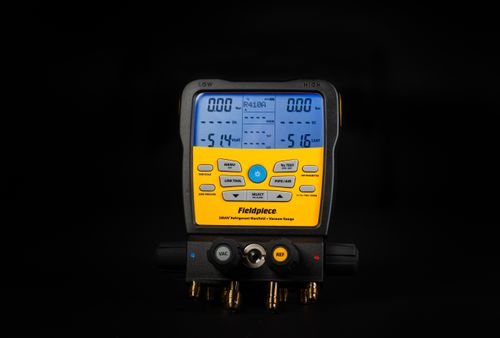 SMAN® Refrigerant Manifold 4-port with Built-in Vacuum Gauge