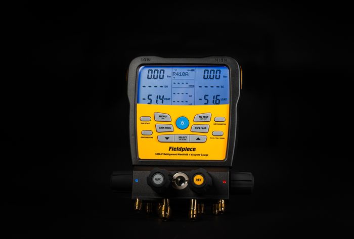 SMAN® Refrigerant Manifold 4-port with Built-in Vacuum Gauge