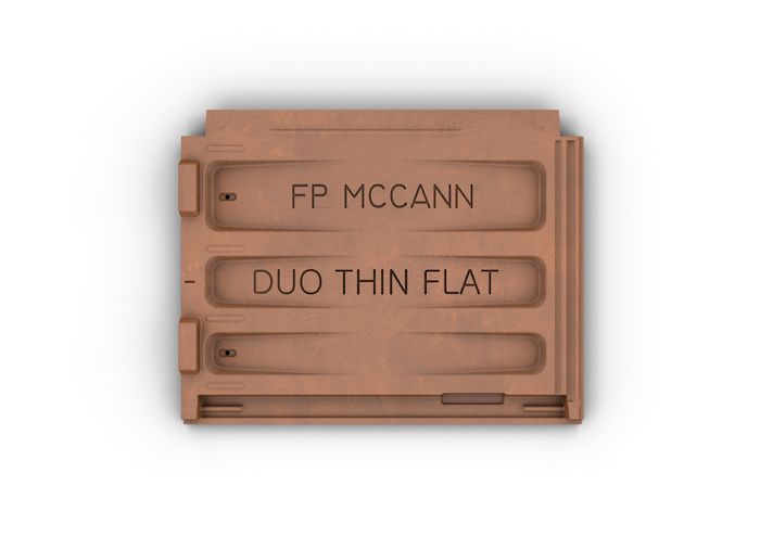 Duo Thin Flat Concrete Roof Tile