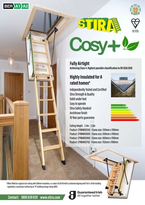 Stira Cosy+ Highly Insulated Premium Loft Ladder Solutions