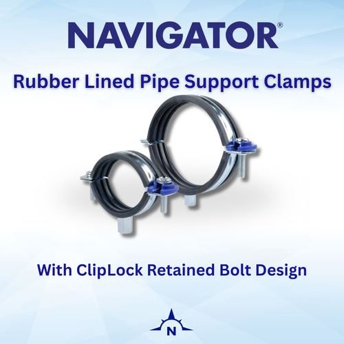 Rubber Lined Pipe Support Clamps