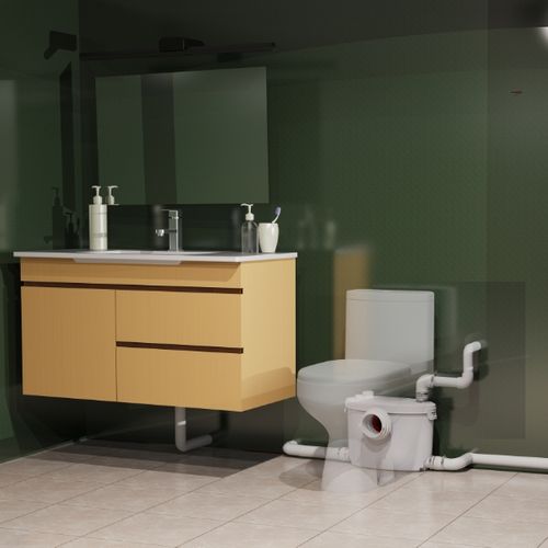 FlowPro FP400B Macerator For WC & Bathroom with Extra Top Outlet