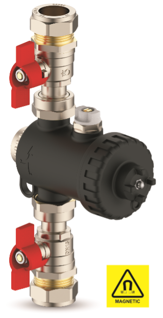 Compact magnetic dirt separator
