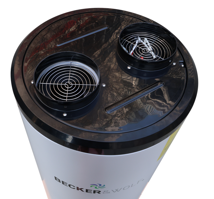 100L All-in-One hot water heat pump. Ideal for small homes and offices