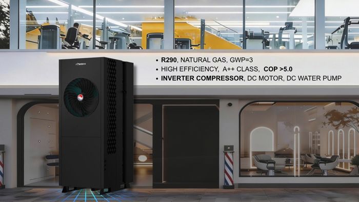 R290 All In One HPWH 500L Dark Knight series