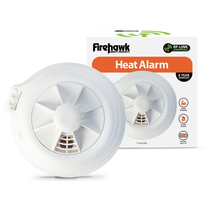 MAINS HEAT ALARM (BATTERY BACK-UP)