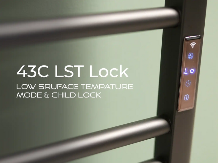 SolAire Sulby Stainless Steel Dry Electric Towel Rail