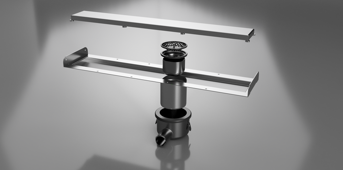 Custom made stainless steel drains and channels