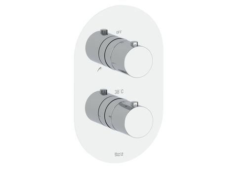 Splash-T Built-In Thermostatic Bath-Shower Mixer (2 Outlet) - Chrome