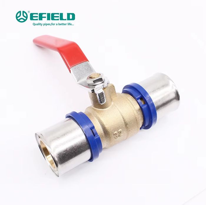 Brass Universal MultiJaw TH&U Ball Valves for Multilayer Pipes