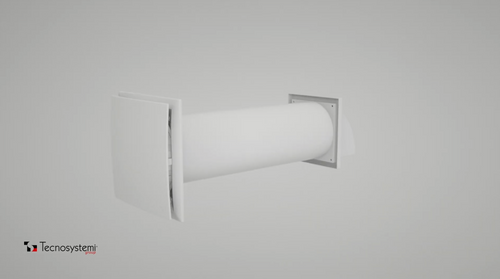 Built-in static heat recovery unit 
