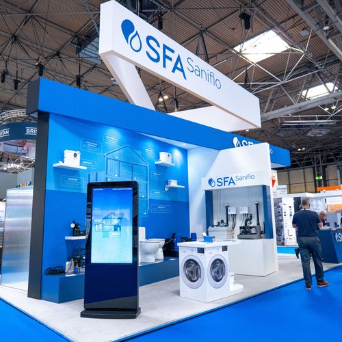 Visit the SFA Saniflo and Kinedo stand at the NEC