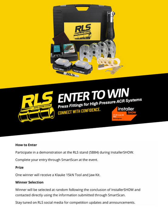 Win a Klauke 15kN Tool and Jaw Kit