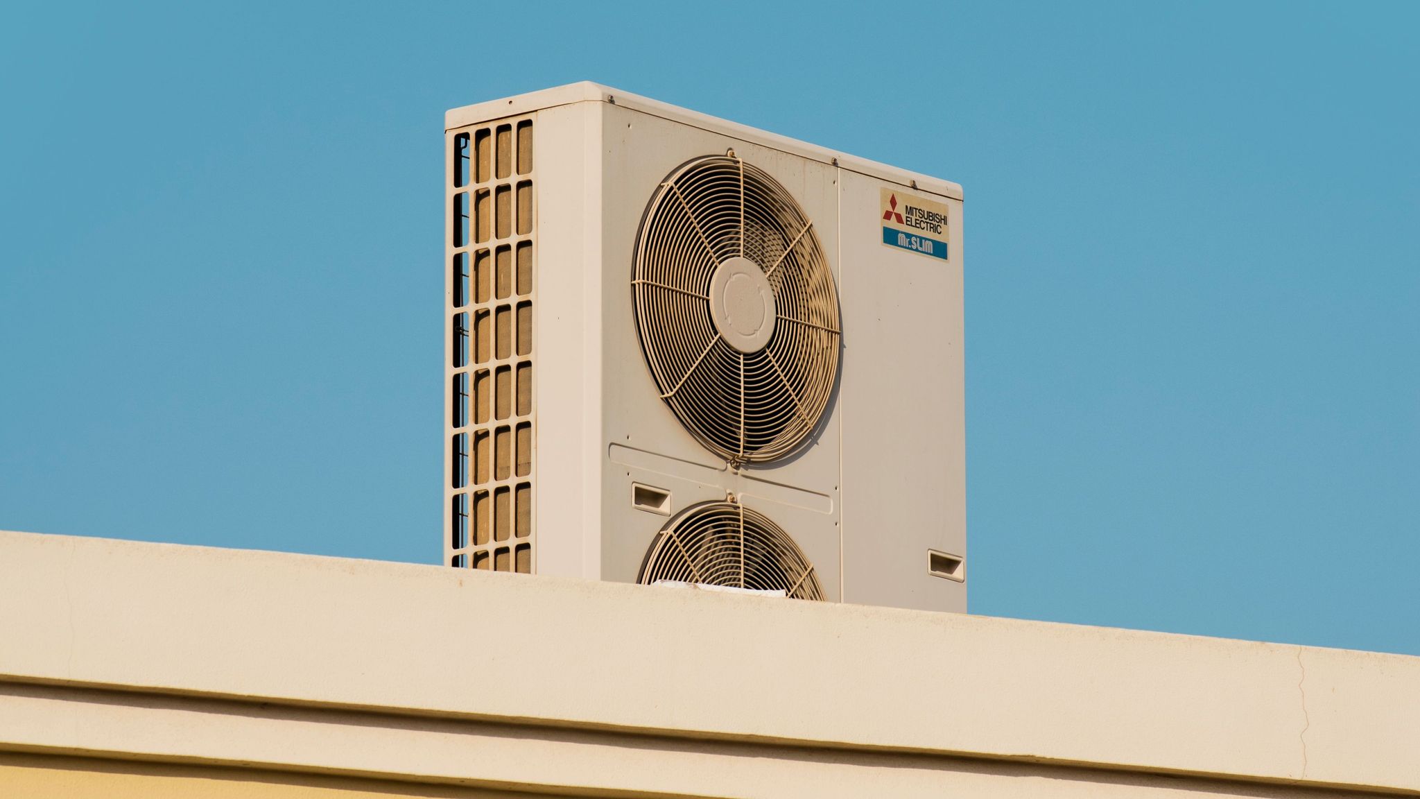 air conditioning unit on rooftop